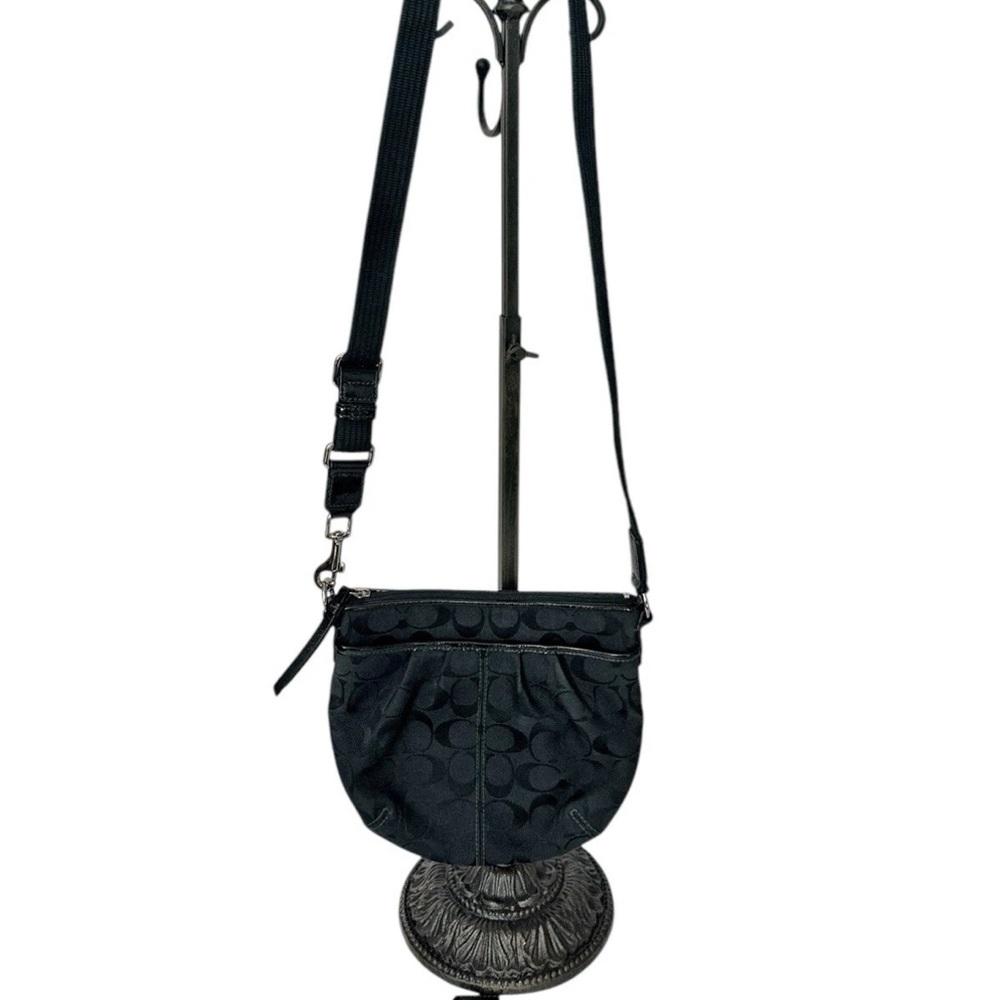 Coach Soho Black Jacquard Pleated Crossbody
Coach emblem is not attached